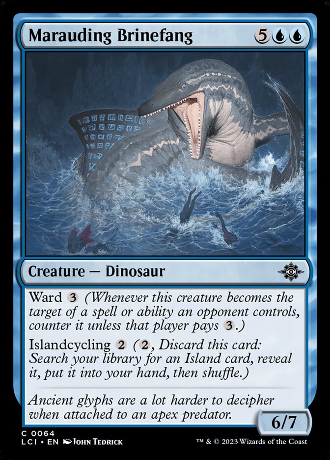 Marauding Brinefang, The lost caverns of ixalan Card Art