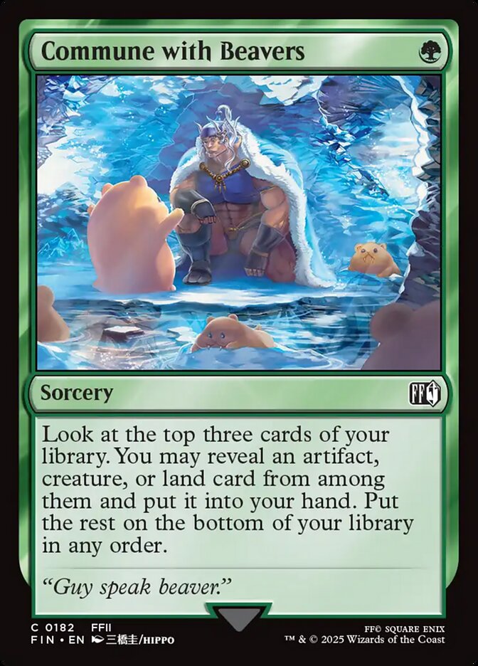 Commune with Beavers, Final fantasy Card Art
