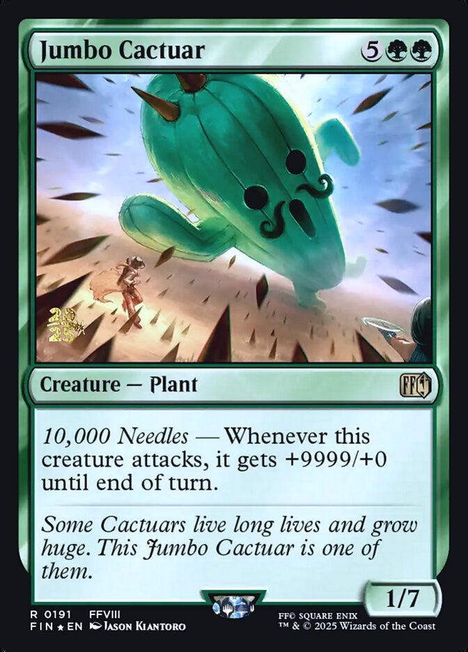 Jumbo Cactuar, Final Fantasy Promos Card Art