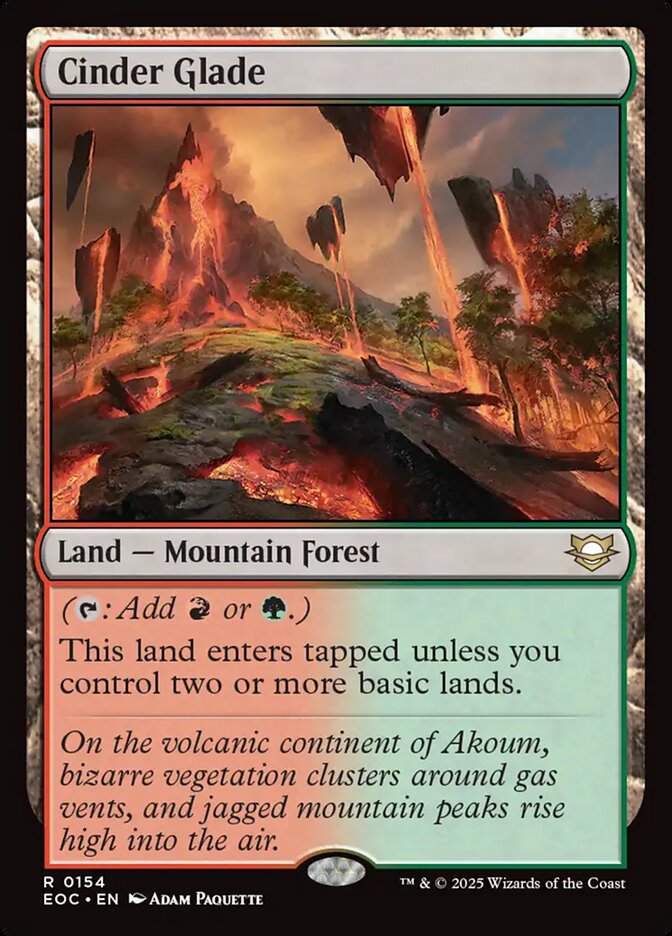 Cinder Glade, Edge Of Eternities Commander Card Art