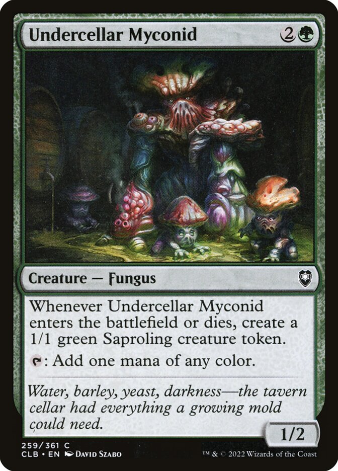 Undercellar Myconid, Commander Legends: Battle For Baldur'S Gate Card Art