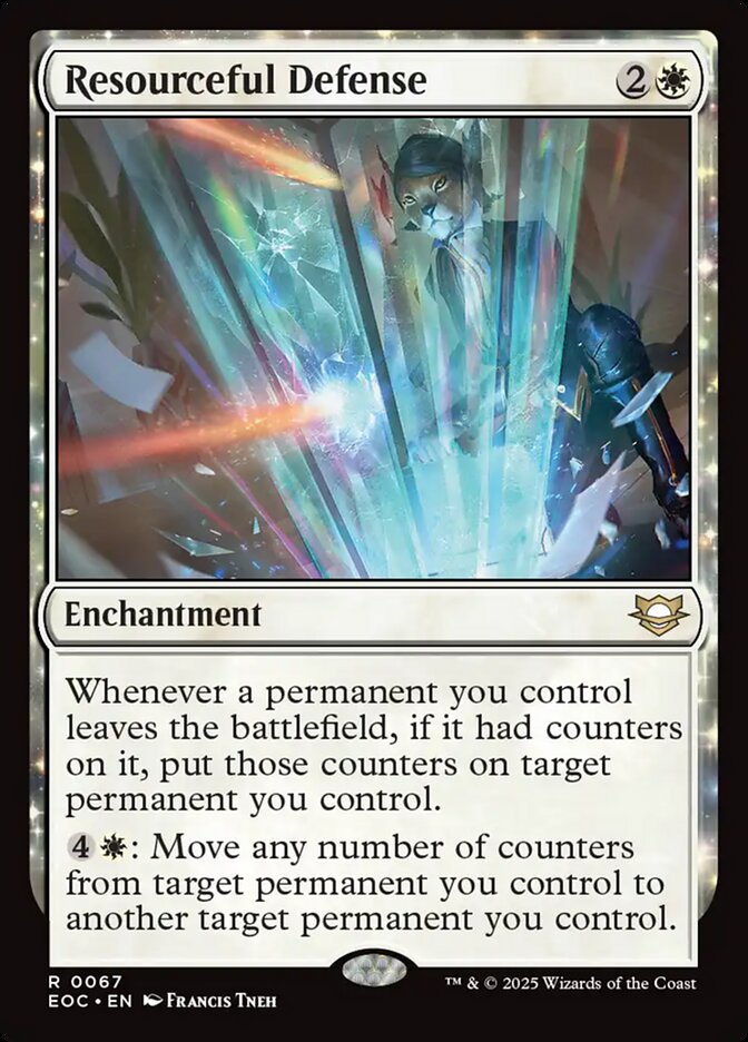 Resourceful Defense, Edge Of Eternities Commander Card Art