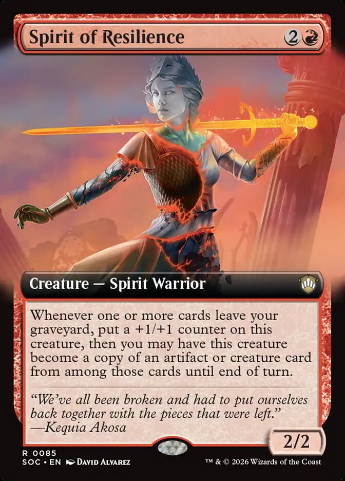 Spirit of Resilience, Secrets Of Strixhaven Commander Card Art