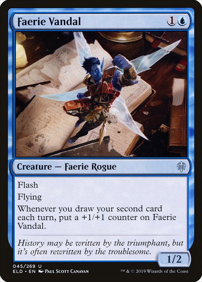 Faerie Vandal, Throne of eldraine Card Art