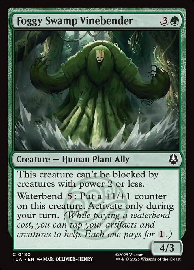 Foggy Swamp Vinebender, Avatar: The Last Airbender Card Art