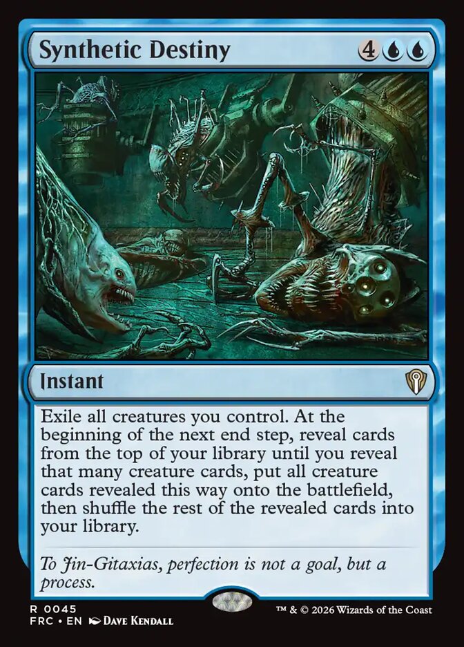 Synthetic Destiny, Reality Fracture Commander Card Art