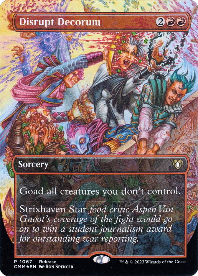 Disrupt Decorum, Commander Masters Card Art
