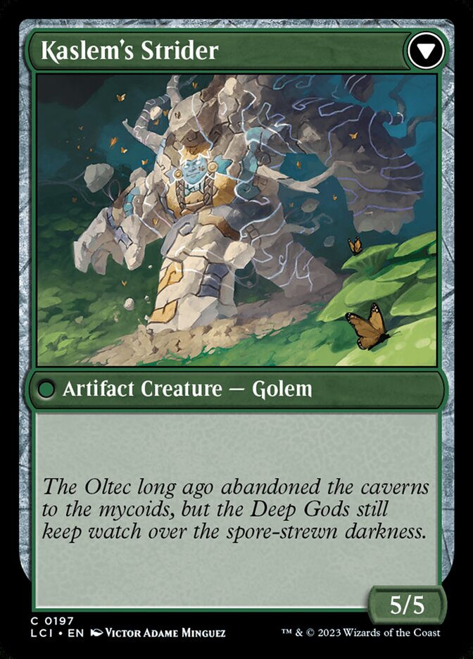 Kaslem's Stonetree // Kaslem's Strider, The lost caverns of ixalan Card Art