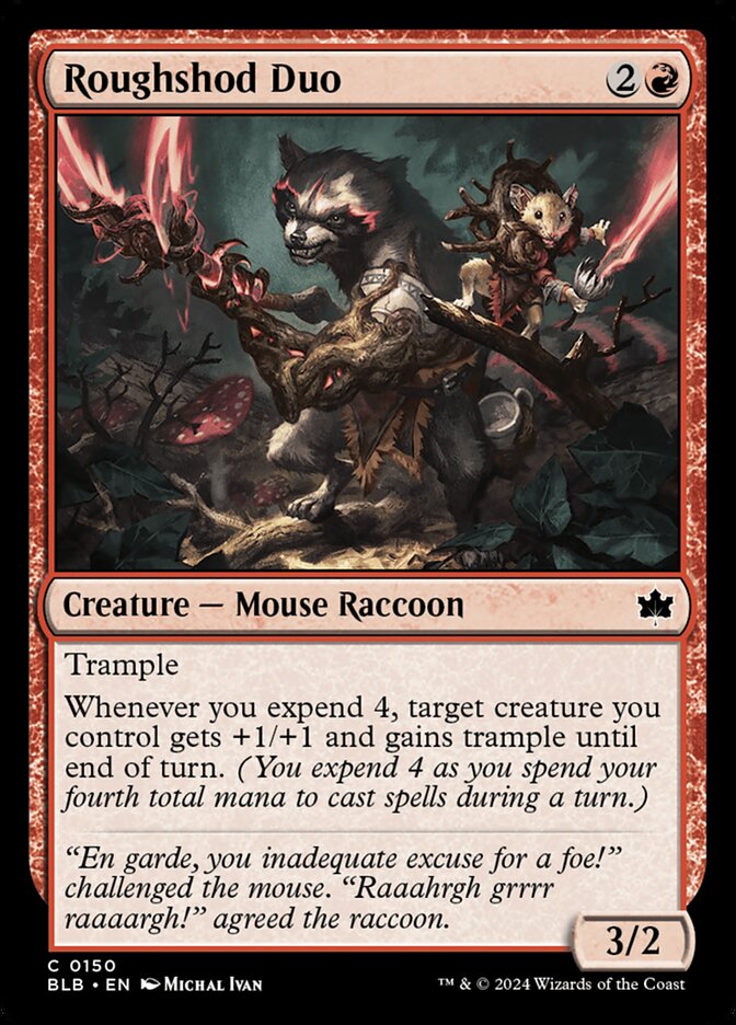 Roughshod Duo, Bloomburrow Card Art