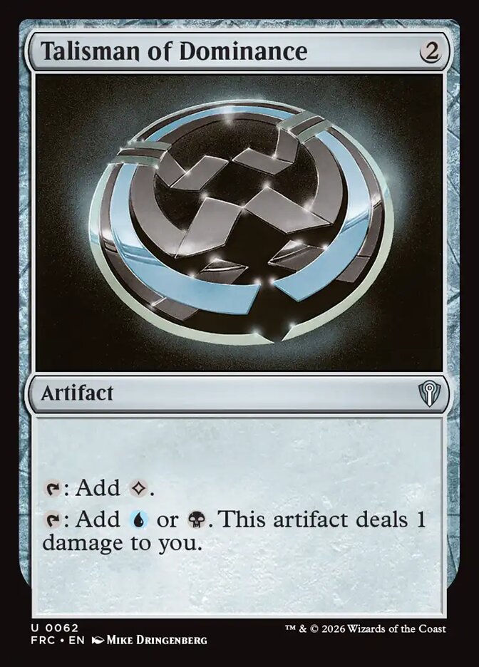 Talisman of Dominance, Reality Fracture Commander Card Art