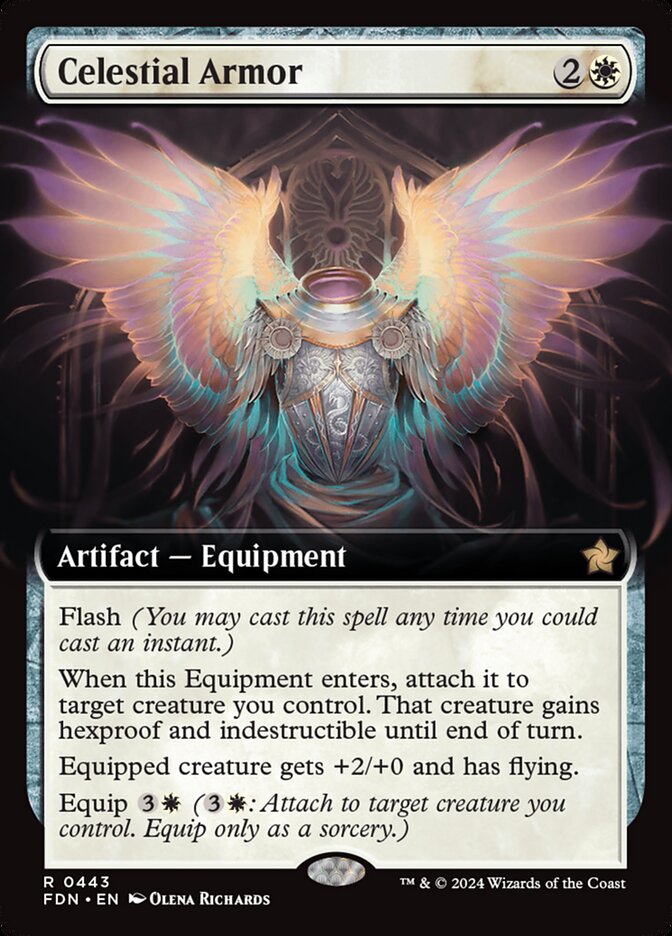 Celestial Armor, Foundations Card Art