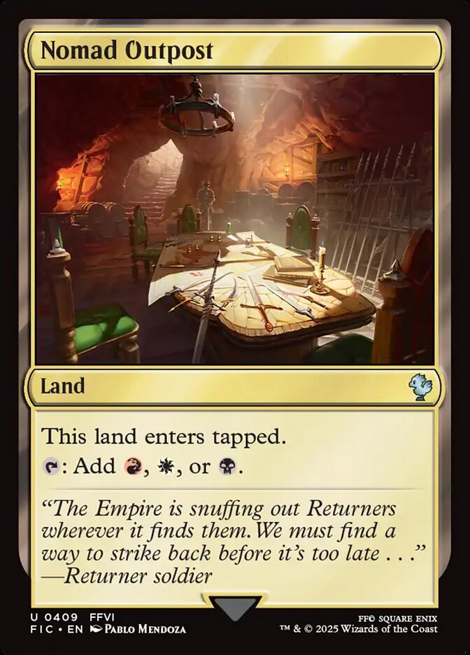 Nomad Outpost, Final fantasy commander Card Art