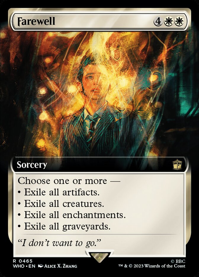 Farewell, Doctor Who Card Art