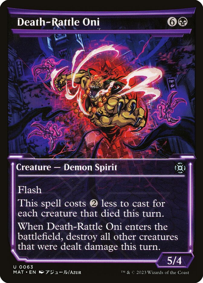 Death-Rattle Oni, March Of The Machine: The Aftermath Card Art