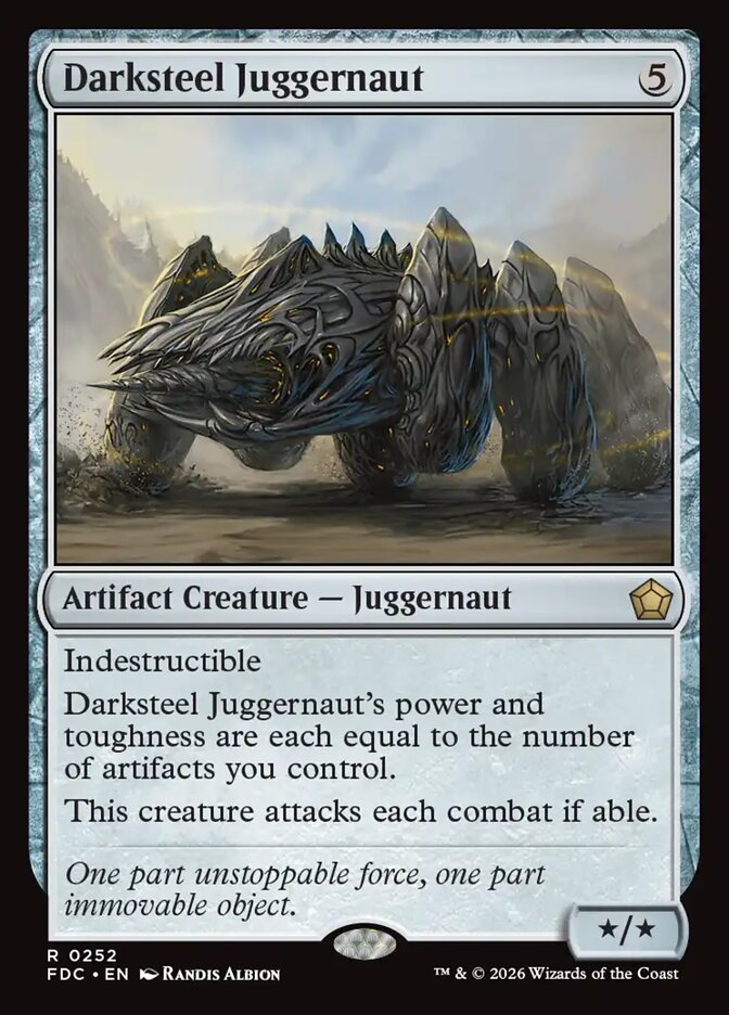 Darksteel Juggernaut, Foundations Commander Card Art