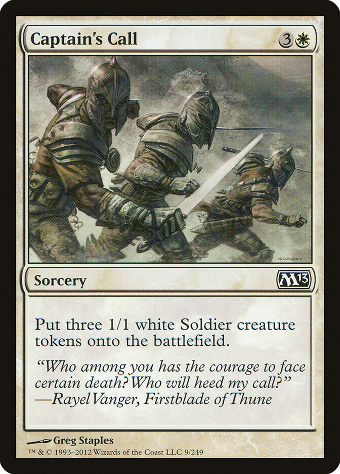 Captain's Call, Magic 2013 Card Art