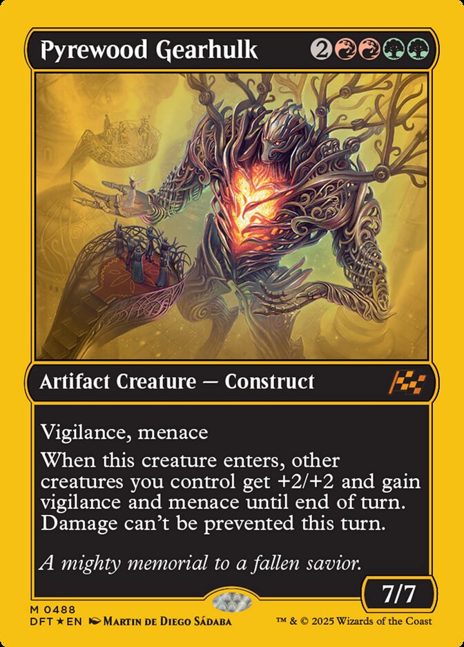 Pyrewood Gearhulk, Aetherdrift Card Art