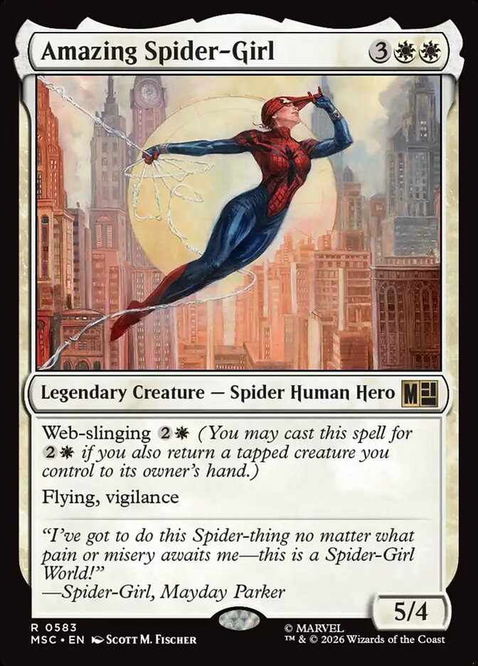 Amazing Spider-Girl, Marvel Super Heroes Commander Card Art