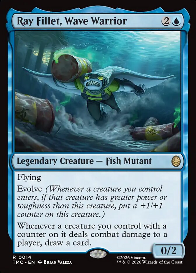 Ray Fillet, Wave Warrior, Teenage Mutant Ninja Turtles Eternal Card Art