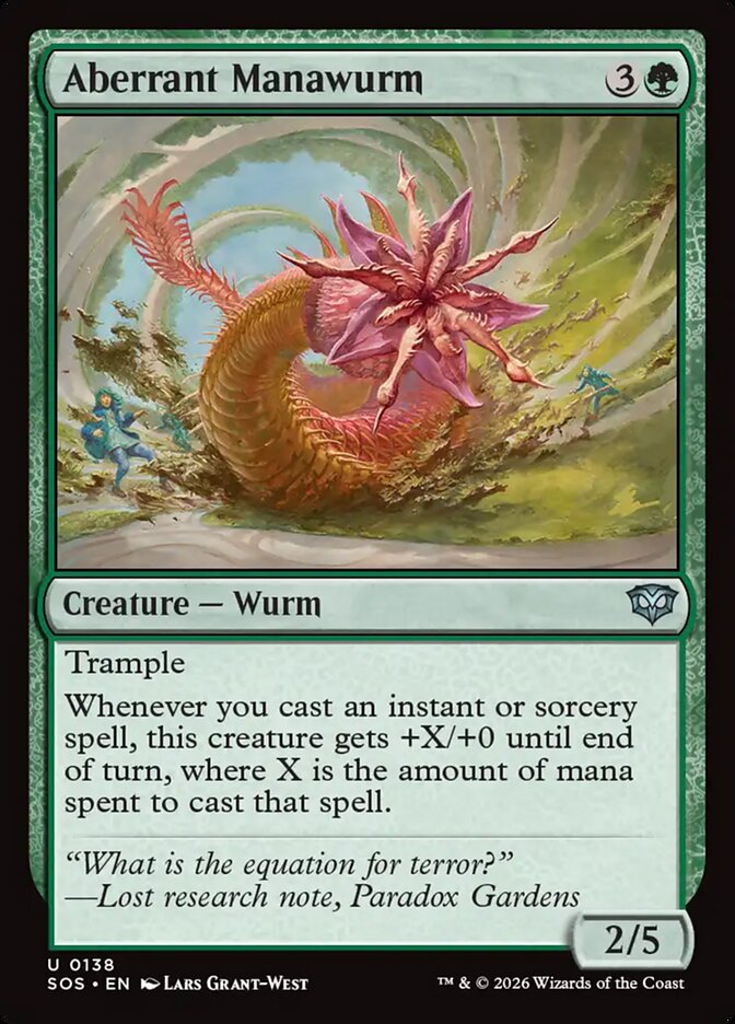 Aberrant Manawurm, Secrets Of Strixhaven Card Art