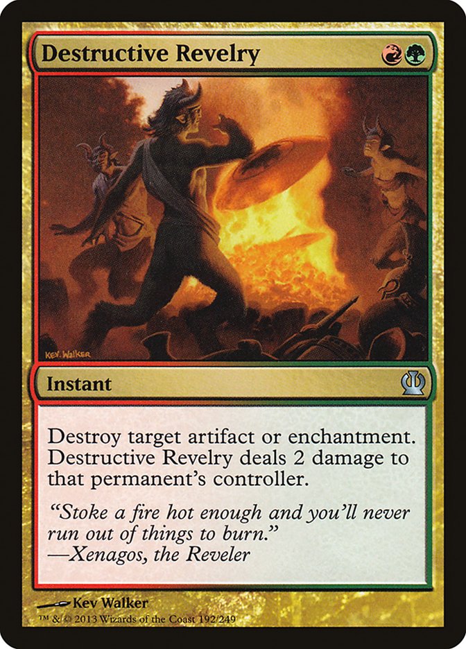 Destructive Revelry, Theros Card Art