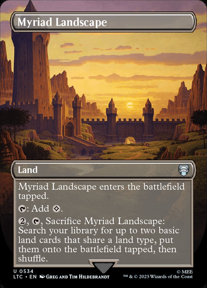Myriad Landscape, Tales Of Middle-Earth Commander Card Art