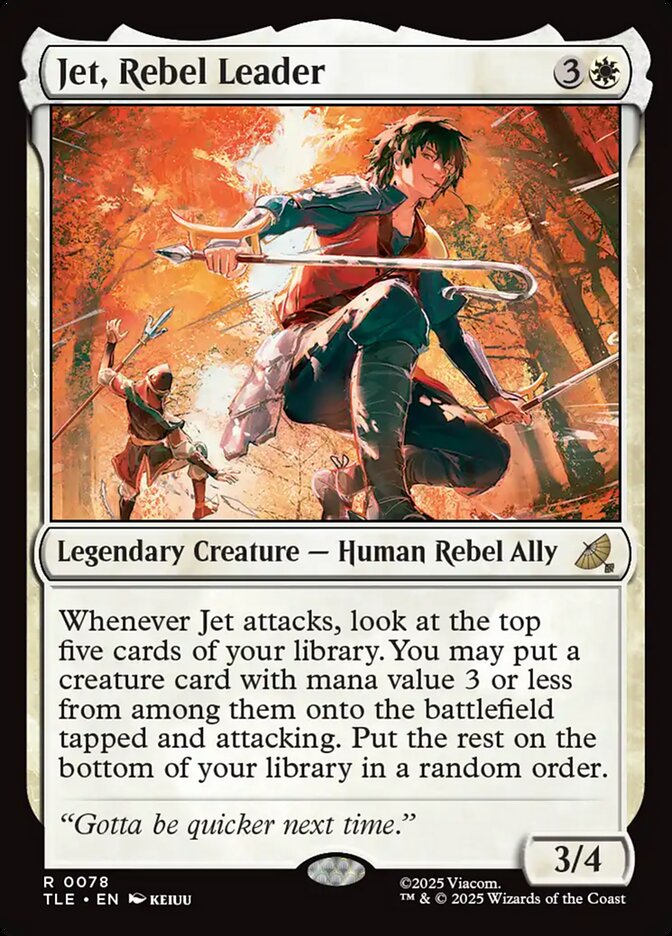 Jet, Rebel Leader, Avatar: The Last Airbender Eternal Card Art