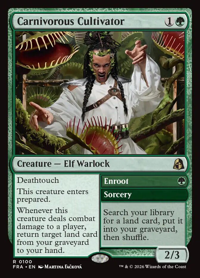 Carnivorous Cultivator // Enroot, Reality Fracture Card Art