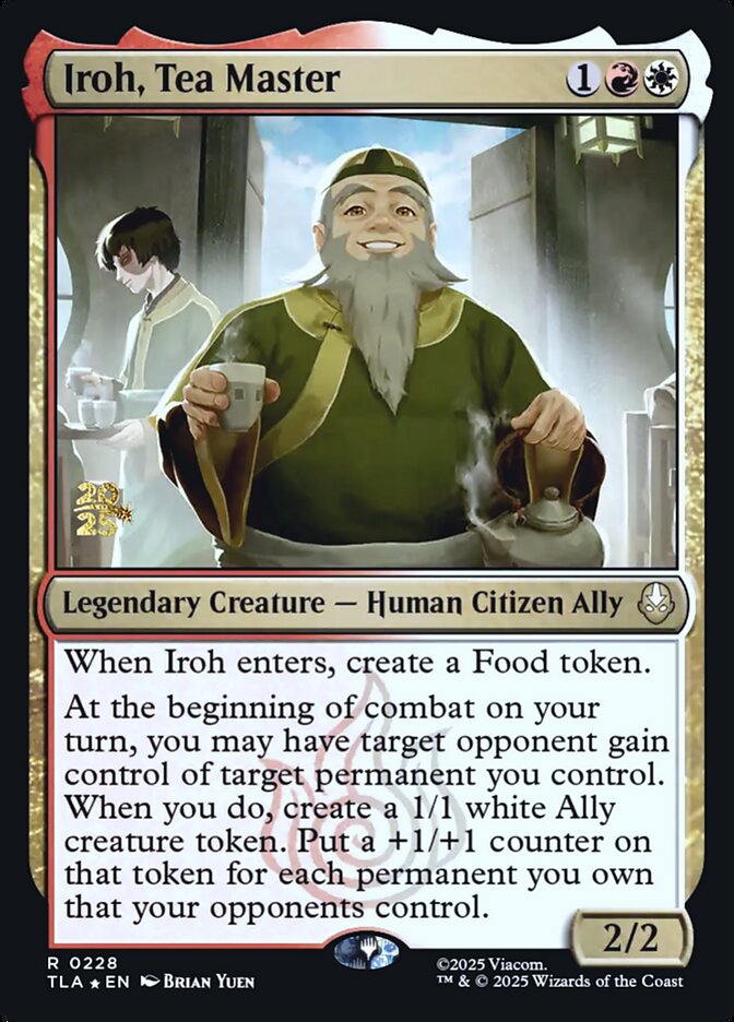Iroh, Tea Master, Avatar: The Last Airbender Promos Card Art