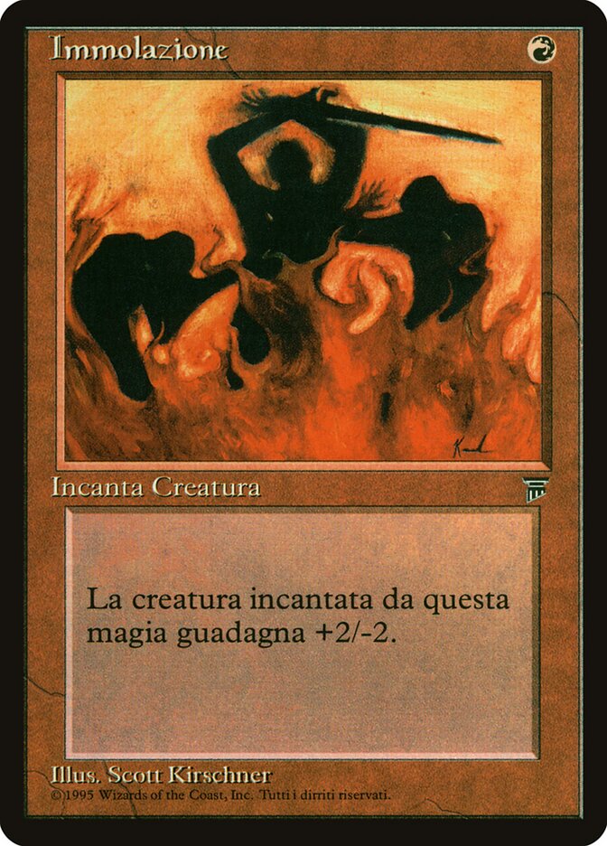 Immolation, Legends Card Art