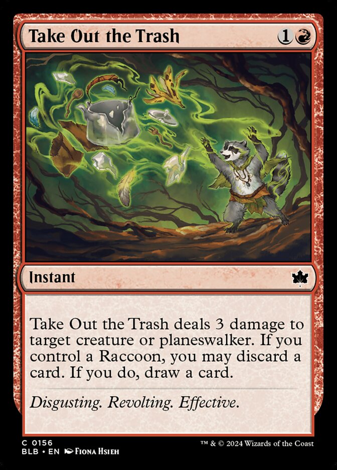 Take Out the Trash, Bloomburrow Card Art