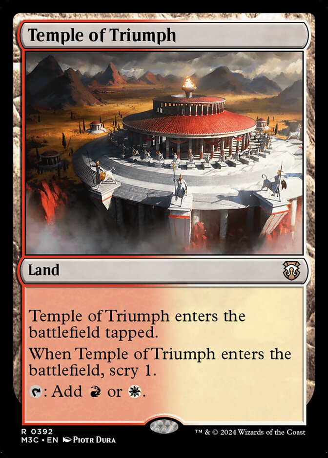 Temple of Triumph, Modern horizons 3 commander Card Art