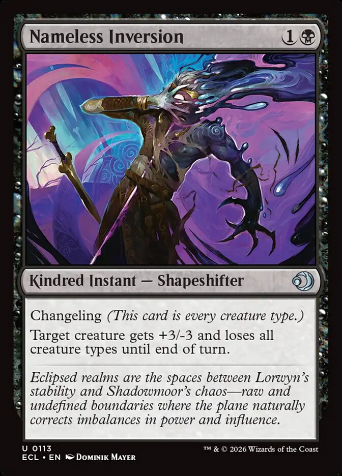 Nameless Inversion, Lorwyn Eclipsed Card Art