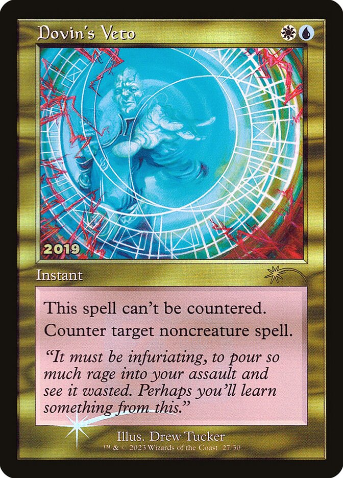 Dovin's Veto, 30Th Anniversary Play Promos Card Art