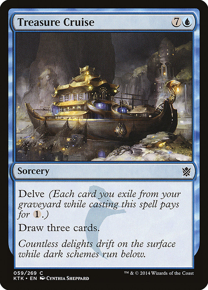 Treasure Cruise, Khans Of Tarkir Card Art