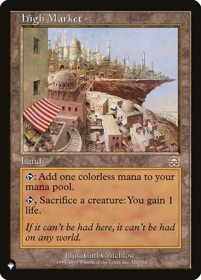 High Market, The List Card Art
