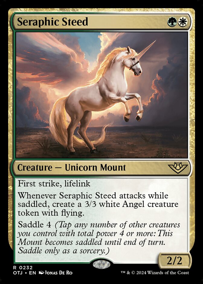 Seraphic Steed, Outlaws of thunder junction Card Art