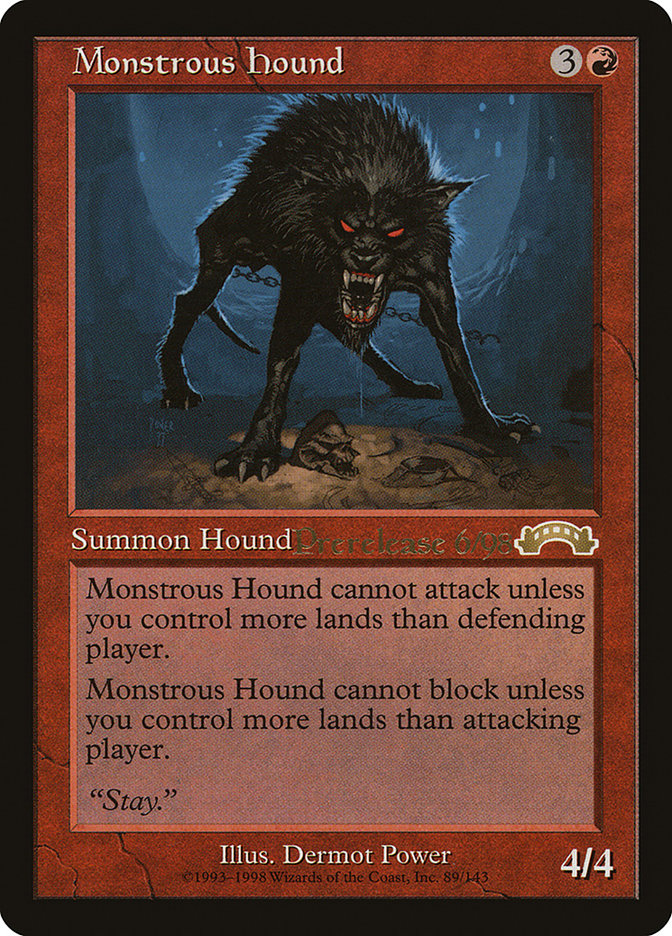 Monstrous Hound, Exodus Promos Card Art