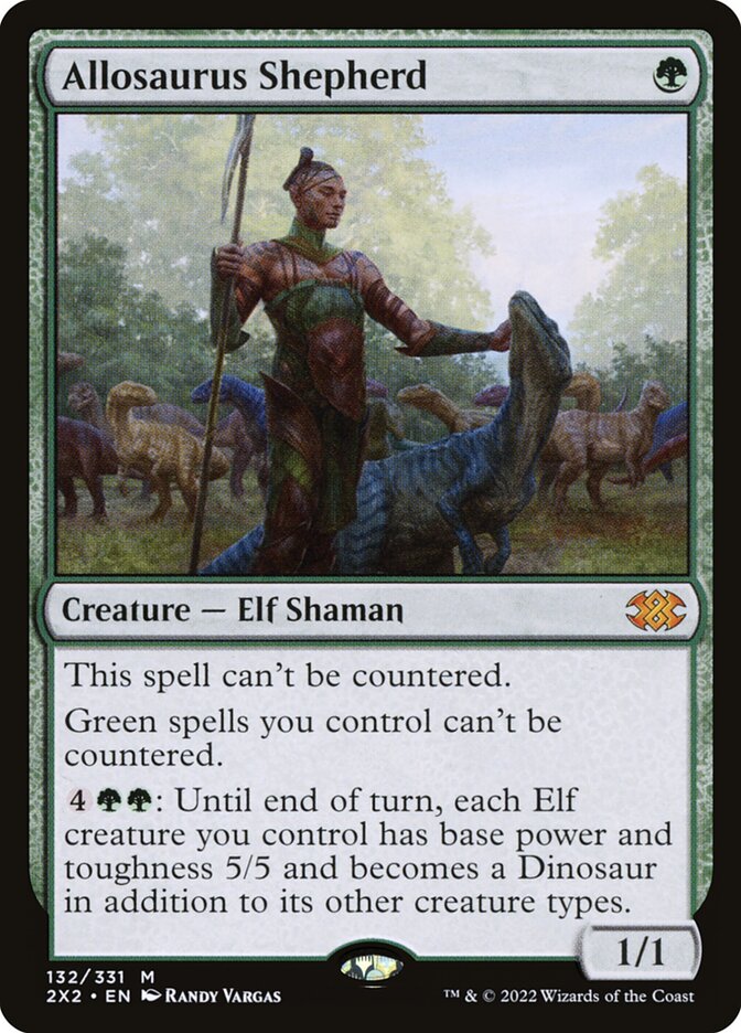 Allosaurus Shepherd, Double Masters 2022 Card Art