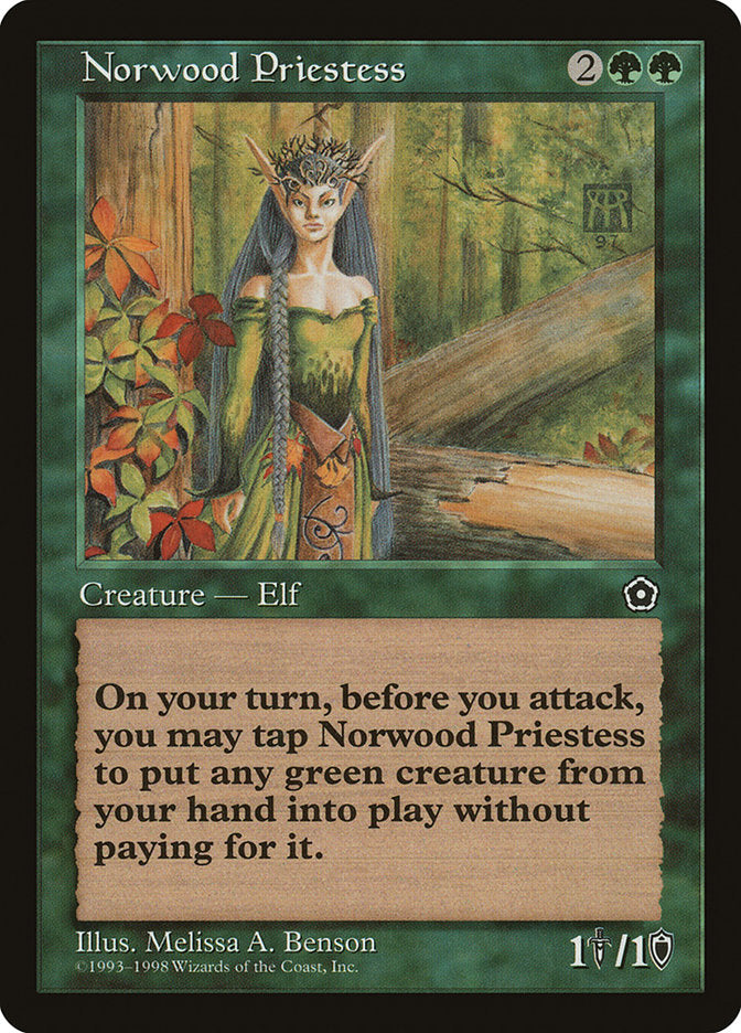 Norwood Priestess, Portal second age Card Art