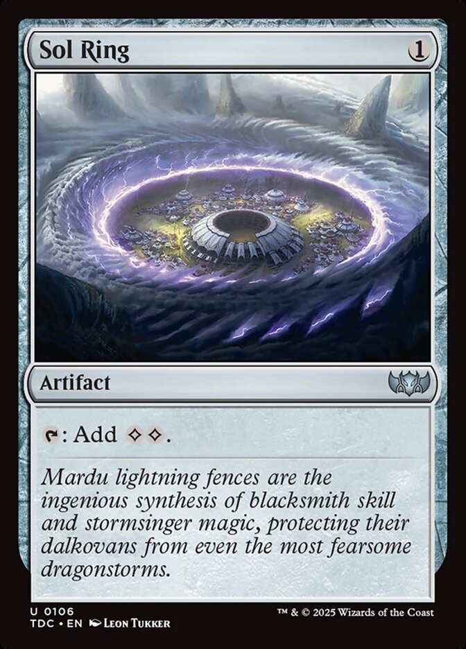 Sol Ring, Tarkir: Dragonstorm Commander Card Art