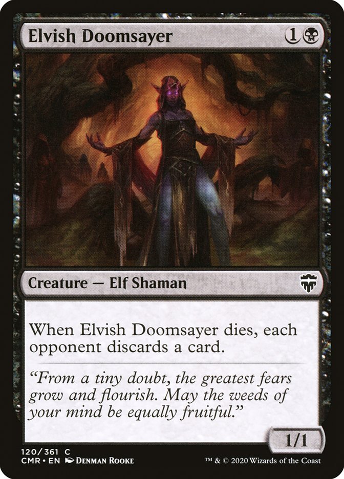Elvish Doomsayer, Commander legends Card Art