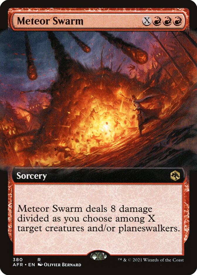 Meteor Swarm, Adventures In The Forgotten Realms Card Art