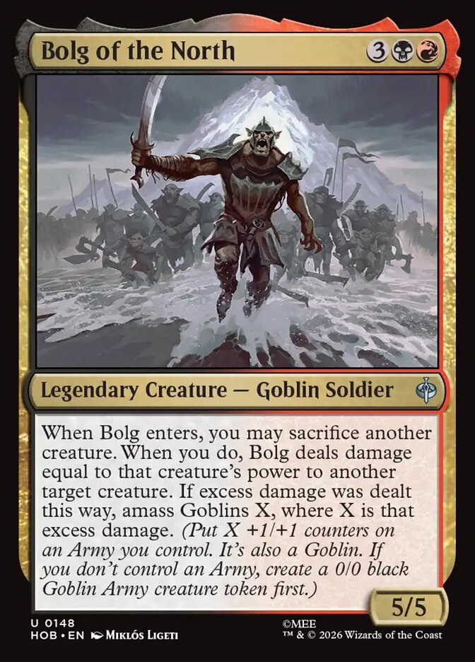 Bolg of the North, The Hobbit Card Art