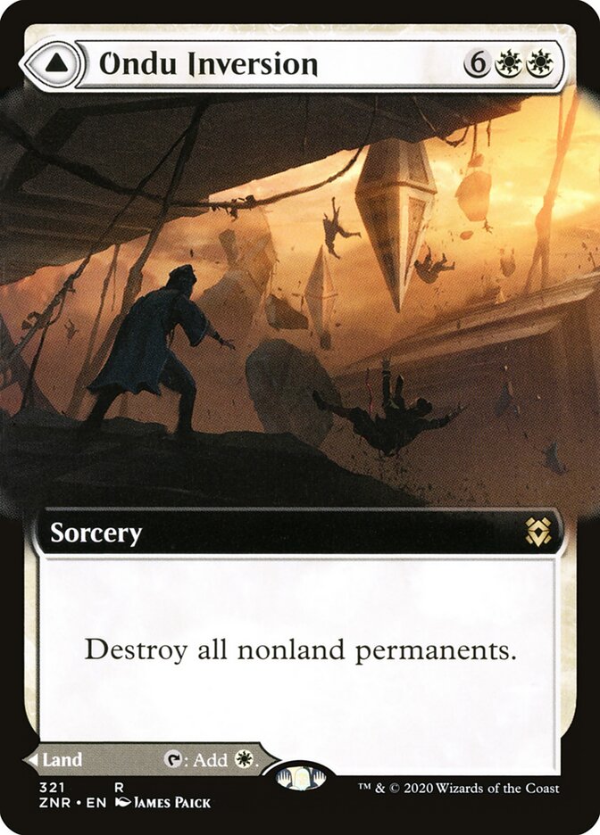 Ondu Inversion // Ondu Skyruins, Zendikar Rising Card Art