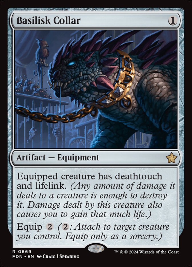 Basilisk Collar, Foundations Card Art