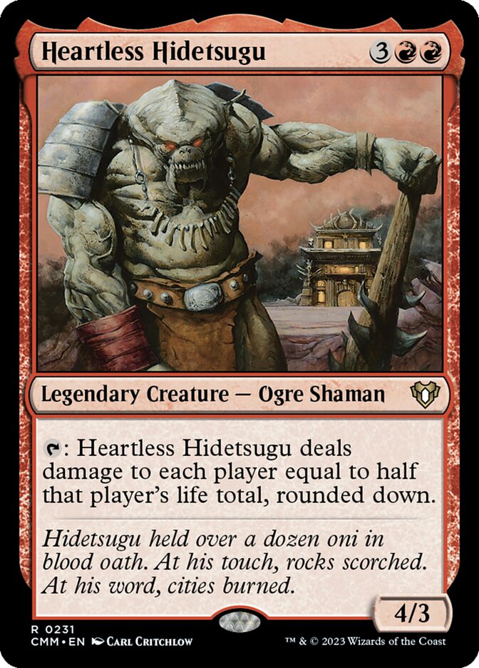 Heartless Hidetsugu, Commander Masters Card Art