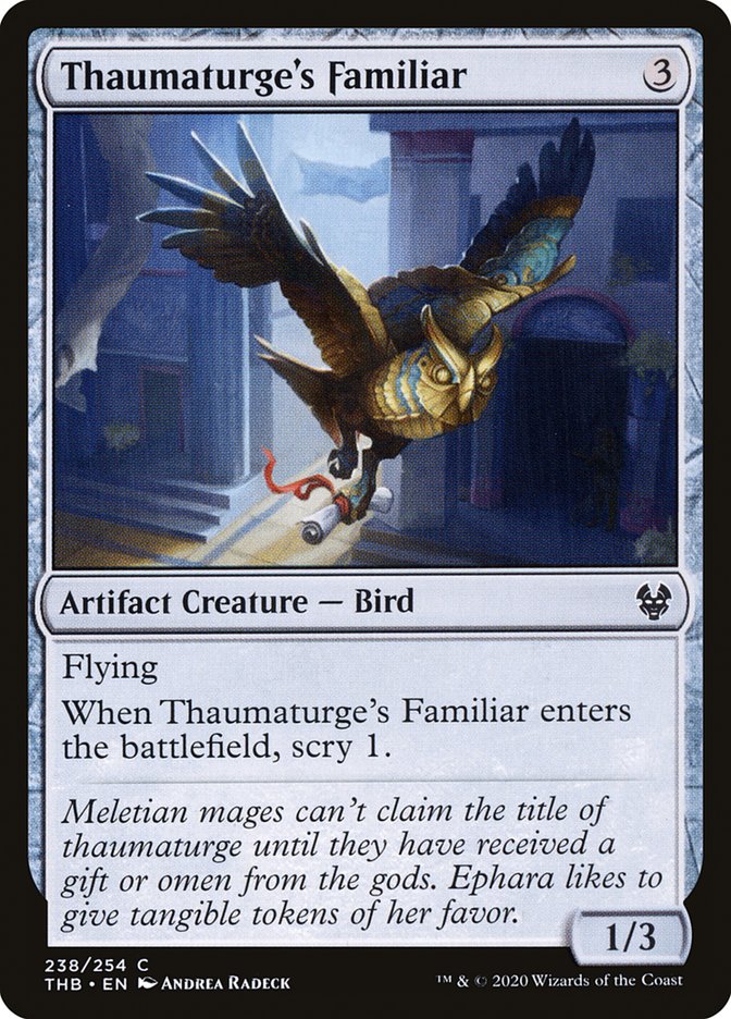 Thaumaturge's Familiar, Theros beyond death Card Art