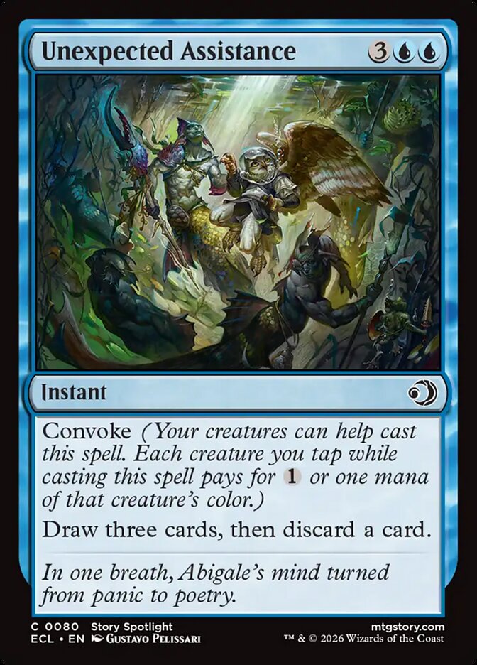 Unexpected Assistance, Lorwyn Eclipsed Card Art