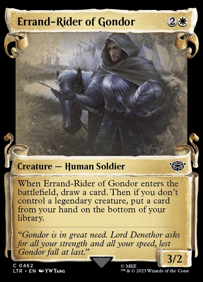 Errand-Rider of Gondor, The lord of the rings: tales of middle-earth Card Art